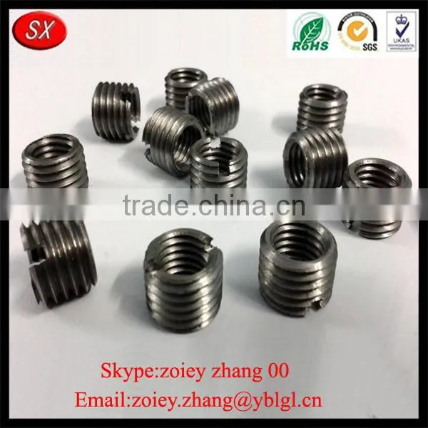 China Factory Provide Slotted Coarse Threaded Inserts With ISO Passed