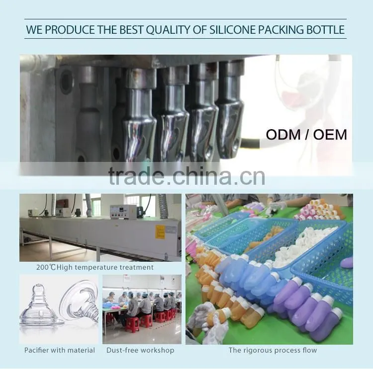 New design silicone travel bottle with makeup brudh cleaner