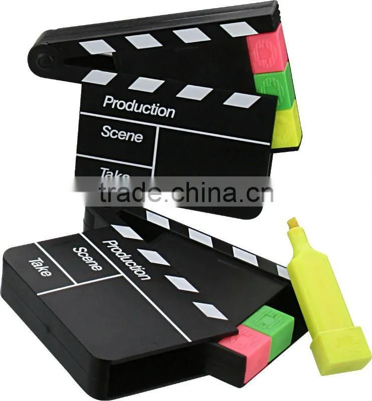 Hot Highlighters 3 in 1/3 in 1 capper director highlighter pen/unique highlighter set