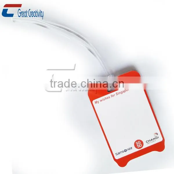 bright color three-dimensional 3d printing pvc luggage tags