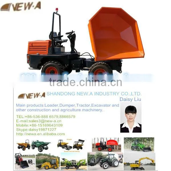 NEW style CE 4WD 180 turn 3ton FCY30R mini dumper