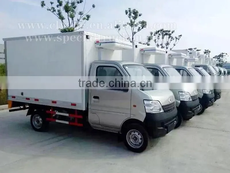 Changan mini refrigerator truck gasoline refrigeration van for sale