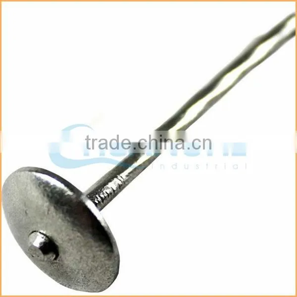 Top quality flat top yellow coated ring/smooth coil roofing nails trusted Chuanghe suppliers from alibaba com