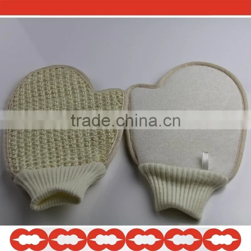 loofah padded bath mat