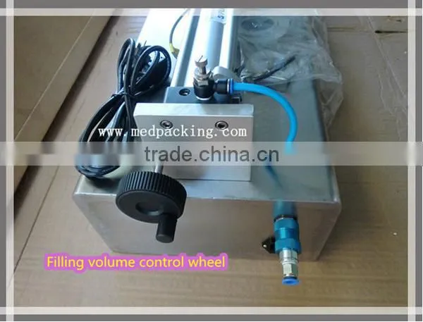 Double Heads Pneumatic Honey Cream Filling Machine For tomato sauce filling machine
