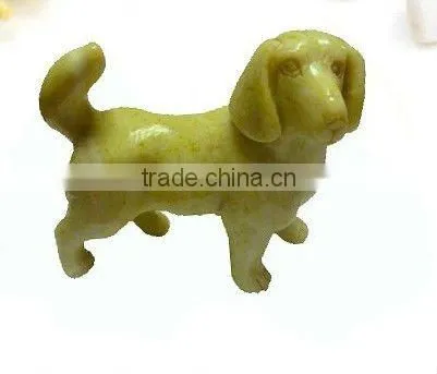 indoor decorative carved green jade rabbit sculpture(20 years factory)