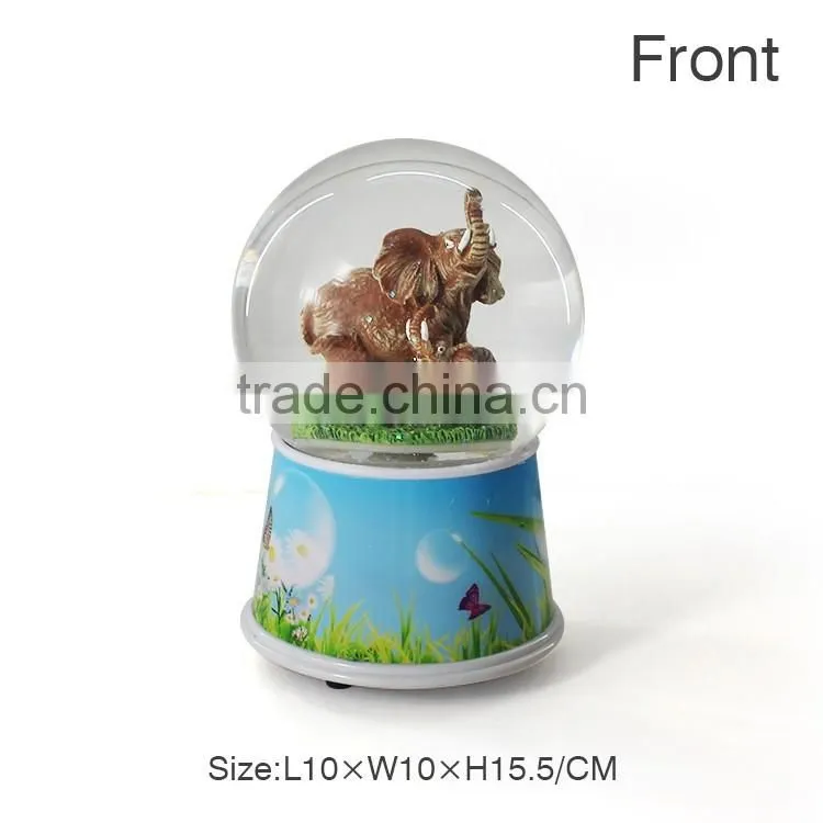 Resin musical custom made snow globe