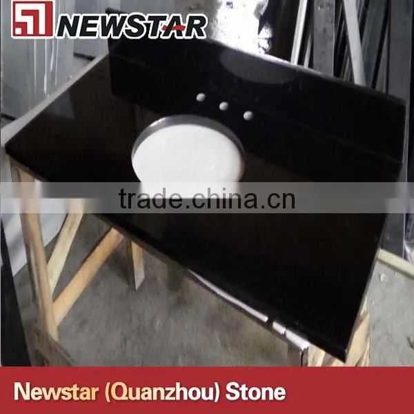 black galaxy granite vanity top for bathroom