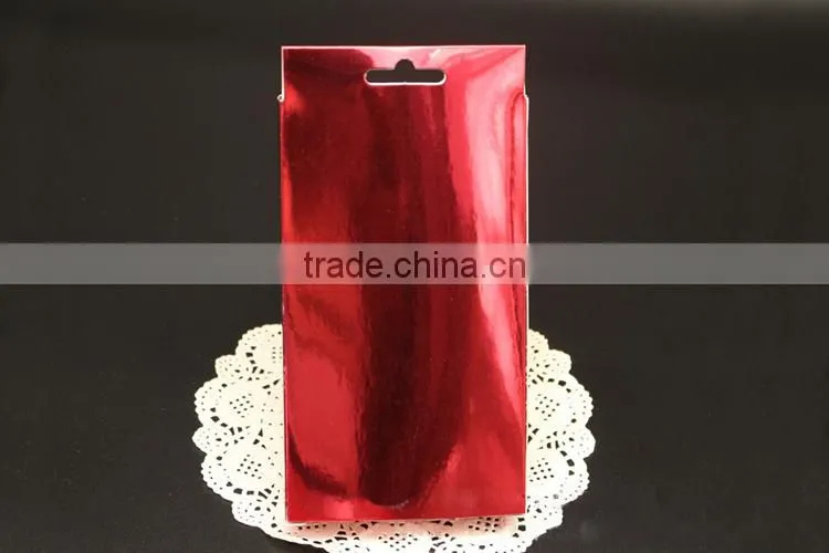 Aluminum paper retail cell phone case packaging,custom box packaging,cell phone packaging paper box