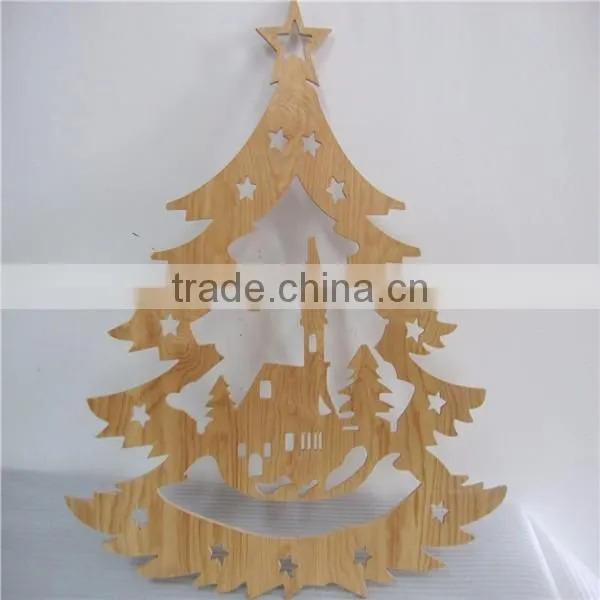Halloween decorations use wooden trees wooden Christmas trees wooden crafts