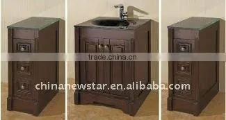 Ceramic basin vanity cabinet single bath cabinet