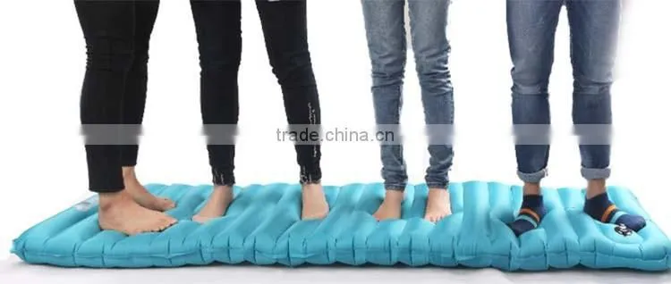 2017 Newest air inflatable camping sleeping mat sleeping pad
