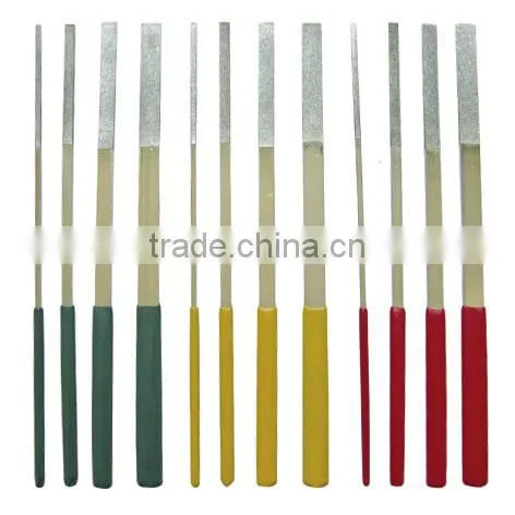 Electroplated diamond straight-pitch file in pvc bag