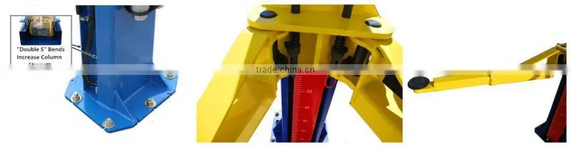 2 post clear floor vehicle lifts