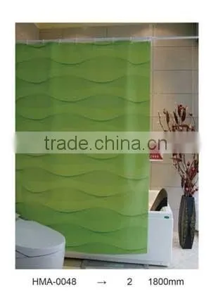 Various color shower curtain