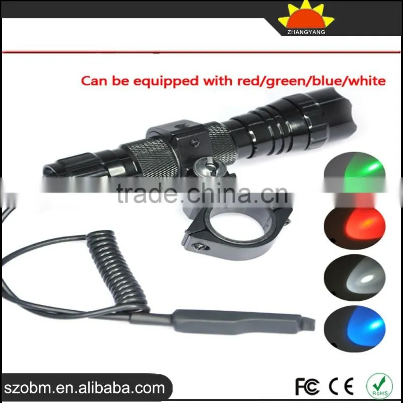Wholesale WF-501B Q5 LED Tactical with remote controlled Flashlight Torch kit