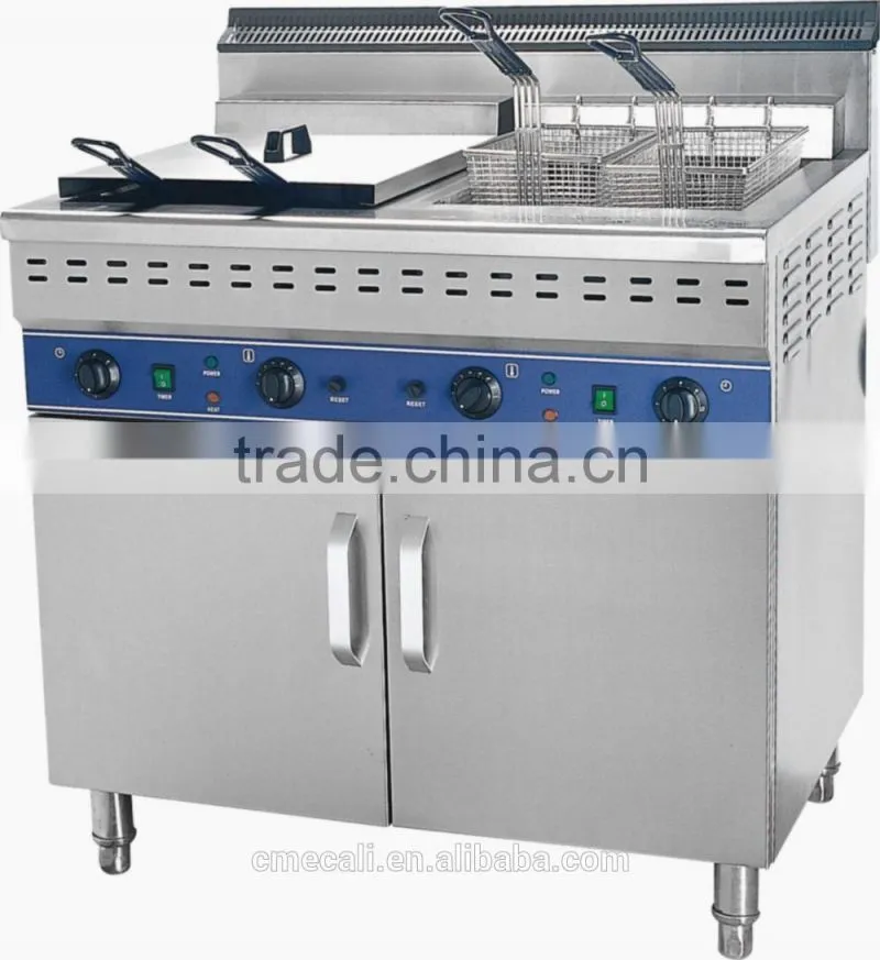 Hot Sale Commercial Use 110V 220V Electric Deep Fryer with 2 Tanks and 2 baskets