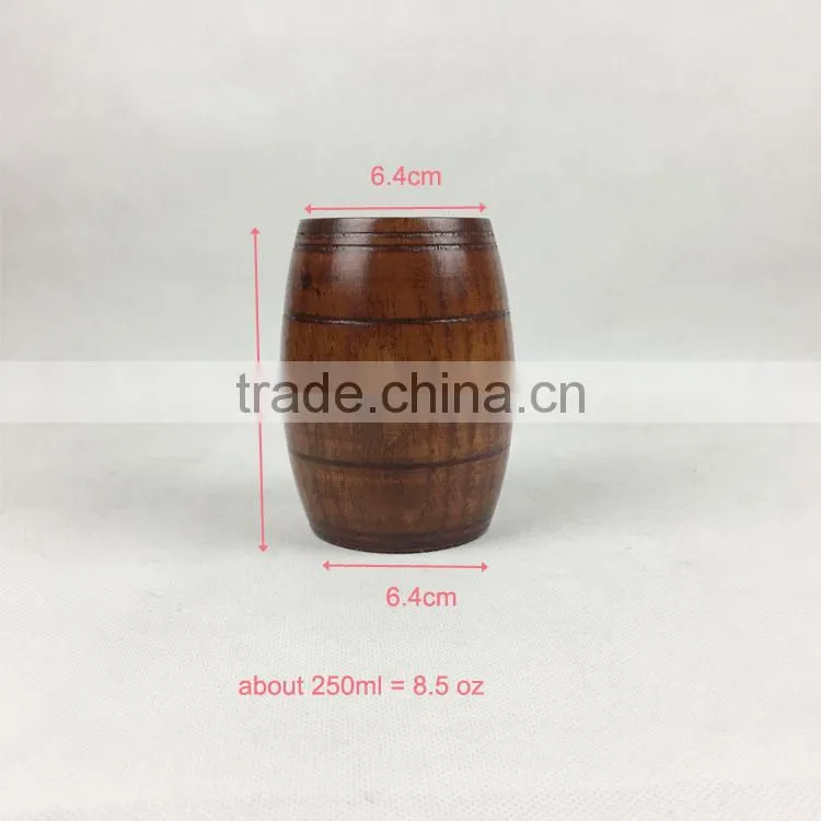 handmade wholesale wooden tea cup without handles