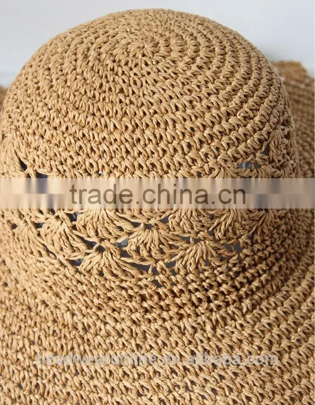 Summer Trendy Hollow-out Outdoor Sun Protection Straw Hats Sombrero