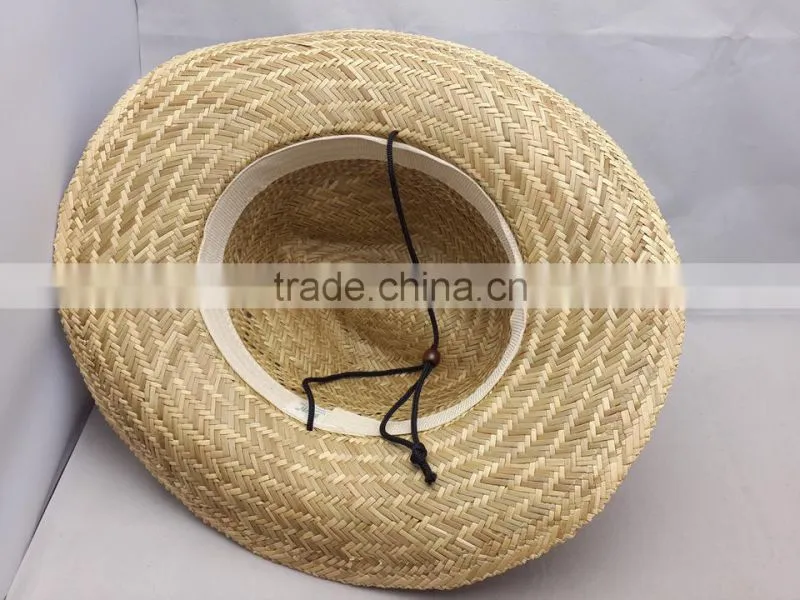 2017 school straw hat with band