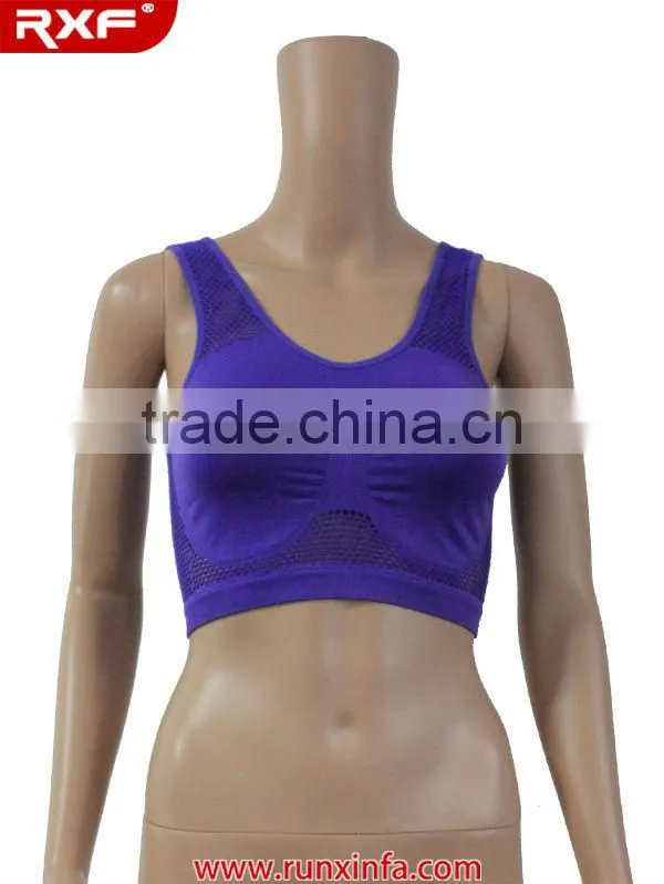 2015 Yoga Breathable seamless sport bra / Runxinfa sports bra factory