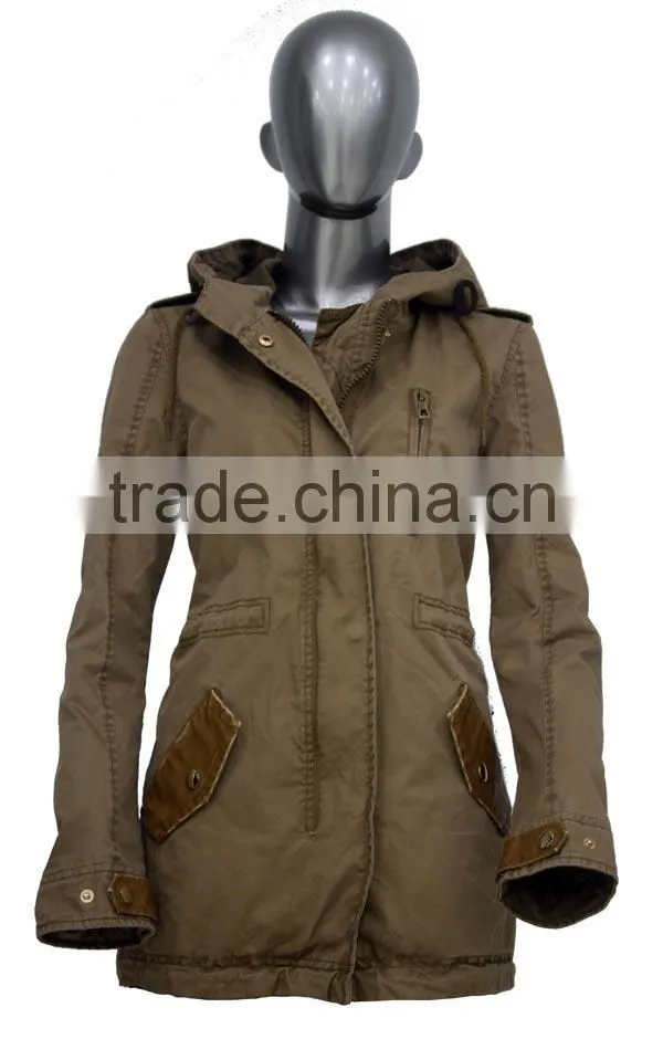 ALIKE women jacket spring jacket garment dye jacket