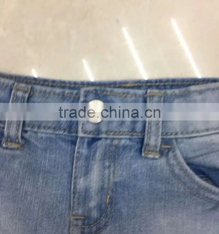 Yiwu stock apparel blue denim summer cotton kids shorts