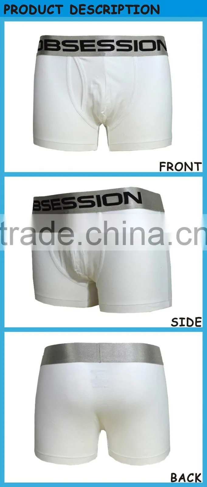 Man's Spandex Cotton Nylon Fabric Underwear Boxer Suits