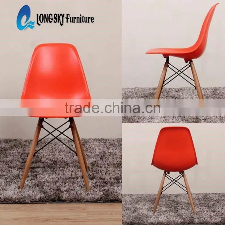 LS-4001 Elegent design colorful pp plastic chairs chair for dining room