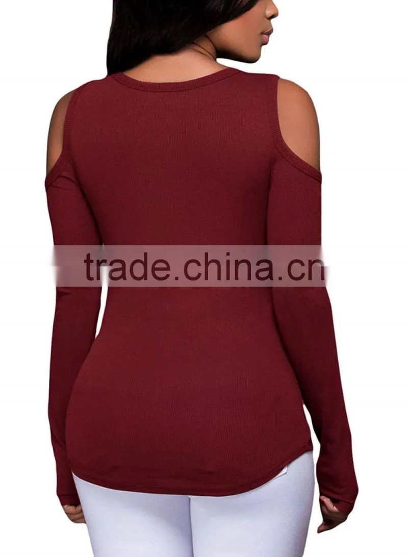 Wholesale Sexy Women Long Sleeve Bodysuit Blouse Top For Wholesale 2017