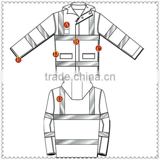 Water Resistant Windproof HI-VIS JACKET for Foul Weather