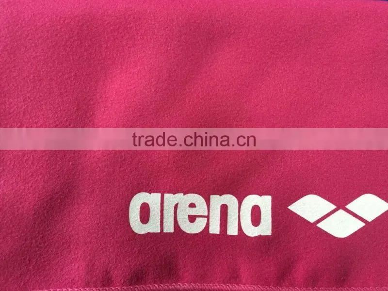 Arena yellow suede microfiber towel ,microfiber swimming towel