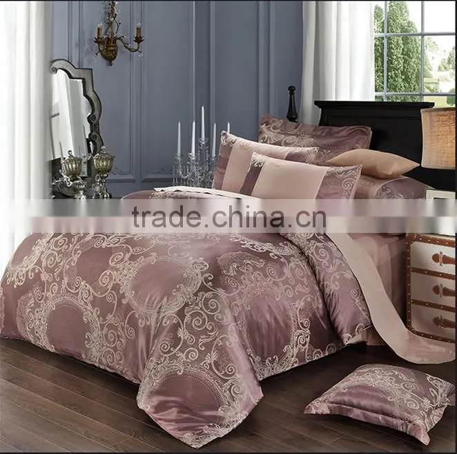 Custom AB design jacquared cotton bedding set