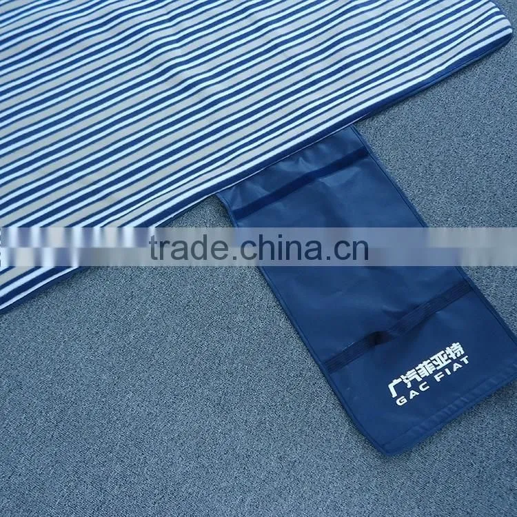printed polyester polar fleece with nylon back side water resistant picnic rug