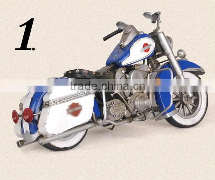 Birthday Christmas Decoration Gift Hand Made Metal Art Motorcycle Model Crafts