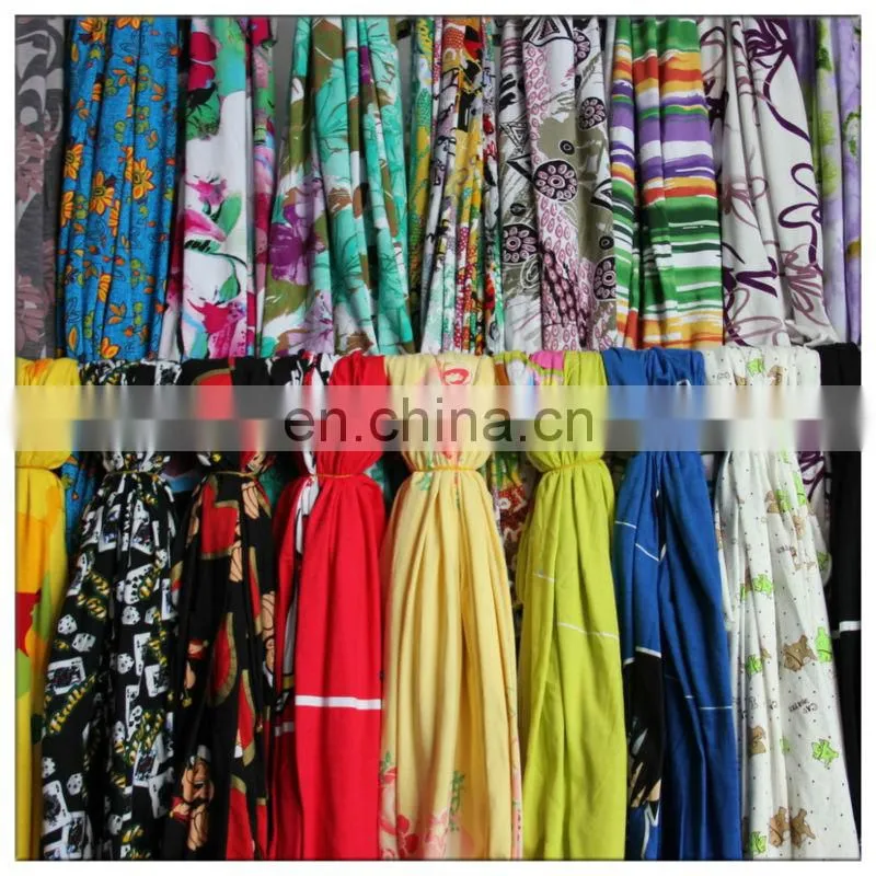 Cotton spandex jsrsey printed fabric