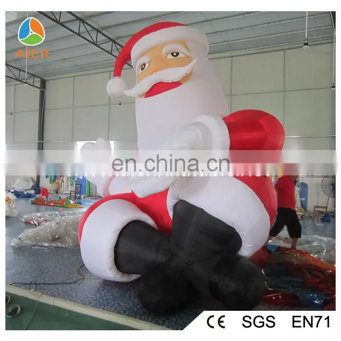 Hello New Year decoration inflatable santa