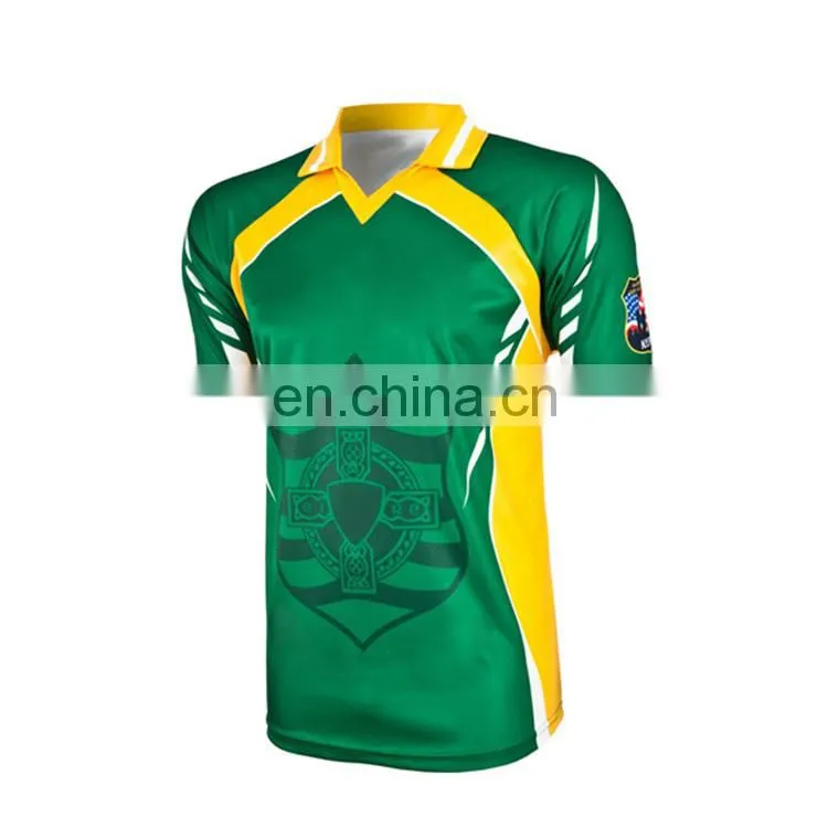 High quality wholesale cheap polyester custom sublimated blank rugby jersey for team