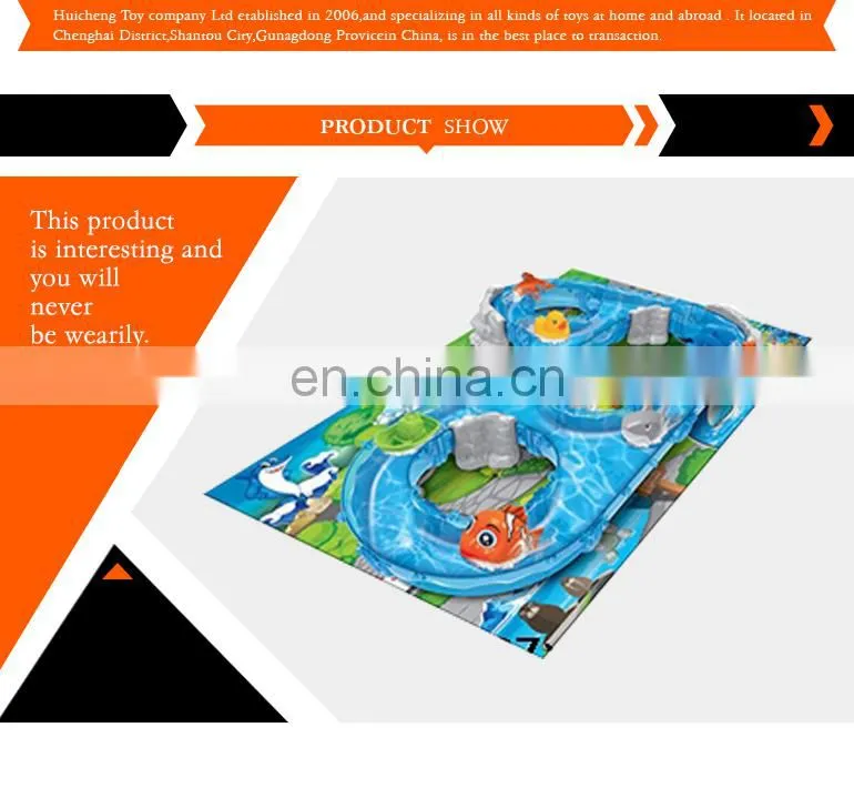 shantou chenghai toy factory fishing set track toys hot toys for wholesale