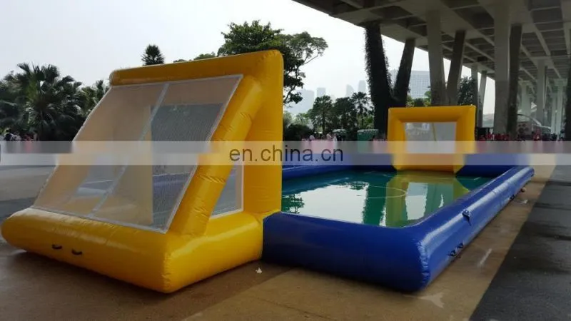 New Summer water game play football Field inflatable soccer field for sale