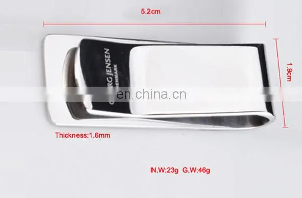 Custom Promotion stainless steel antique money clip