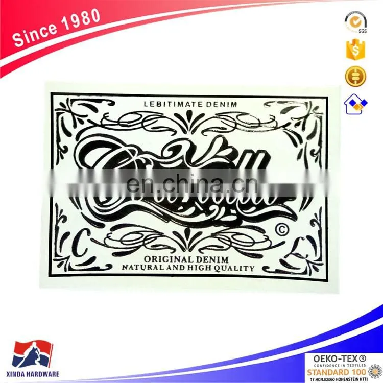 95 * 68 mm high-grade embossed leather label/patch