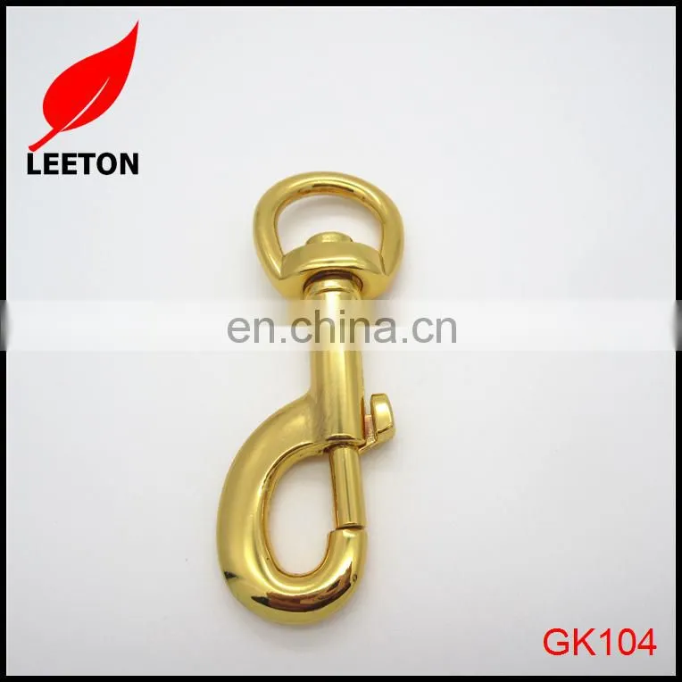 Factory supply 20mm gold dog leash snap hook