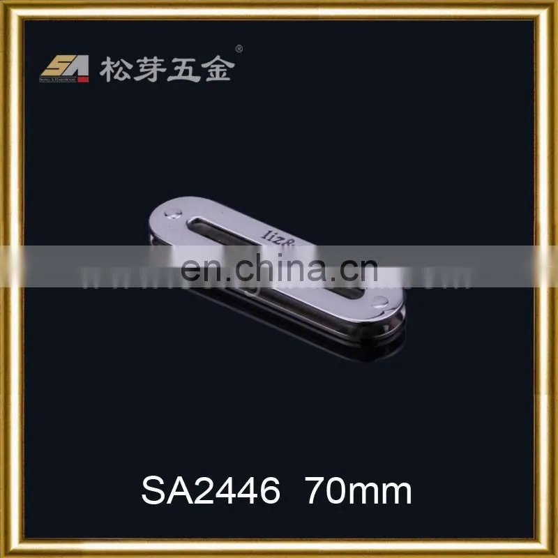 Custom SS17 Fashionable Shiny Metal Eyelet Buckle, Oval Metal Buckle Eyelet For Leather Bag