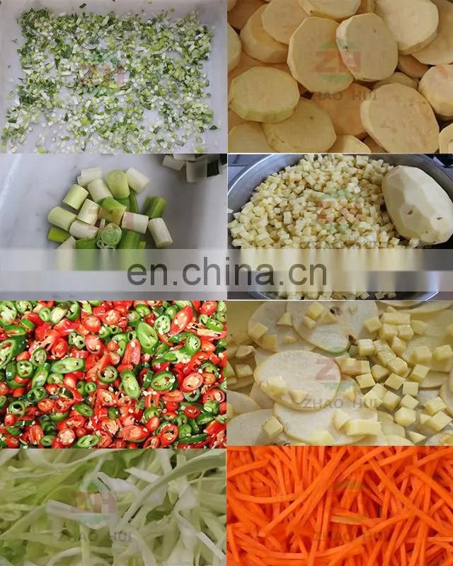 Garlic leek green vegetable cutter potato apple lemon cutting machine
