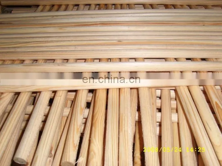Semi automatic broom wooden handle making machine