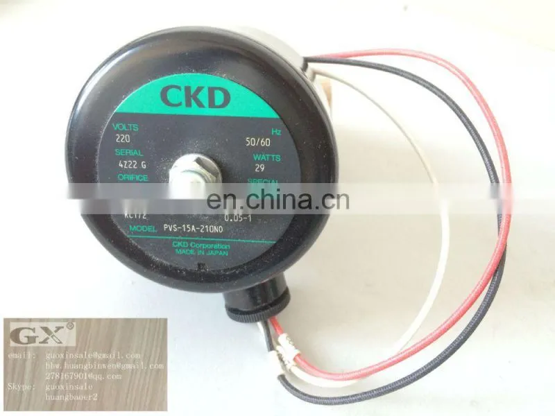Standard CKD Brand New Style Solenoid Valve Water Solenoid Valve PVS-15A-210 Hot Selling