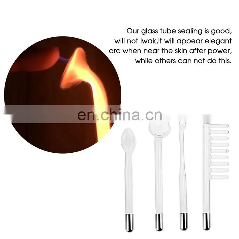 Portable High Frequency Electrotherapy Spot Acne Remover Facial Skin Care Professional Kit Beauty Massager Device