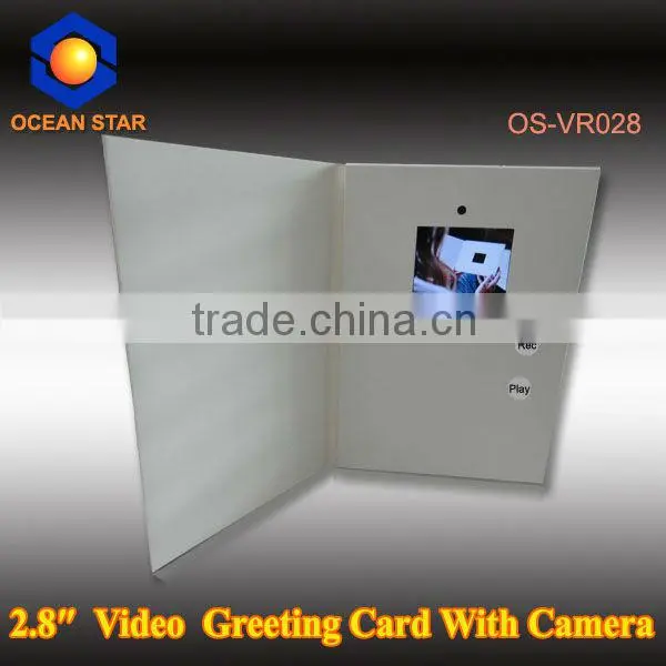 lcd video brochure card /invitation lcd video greeting card/lcd video card video player greeting card