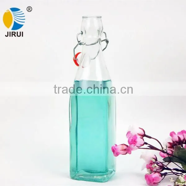 500ml 750ml food grade swing top glass water bottle